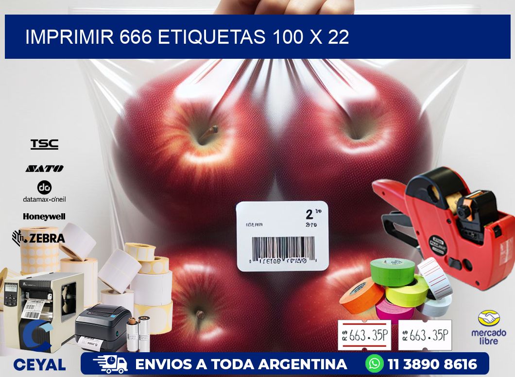 IMPRIMIR 666 ETIQUETAS 100 x 22