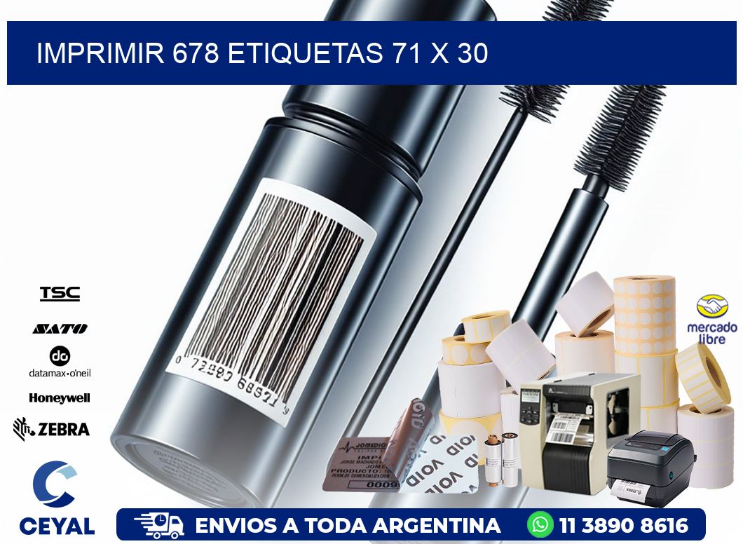 IMPRIMIR 678 ETIQUETAS 71 x 30