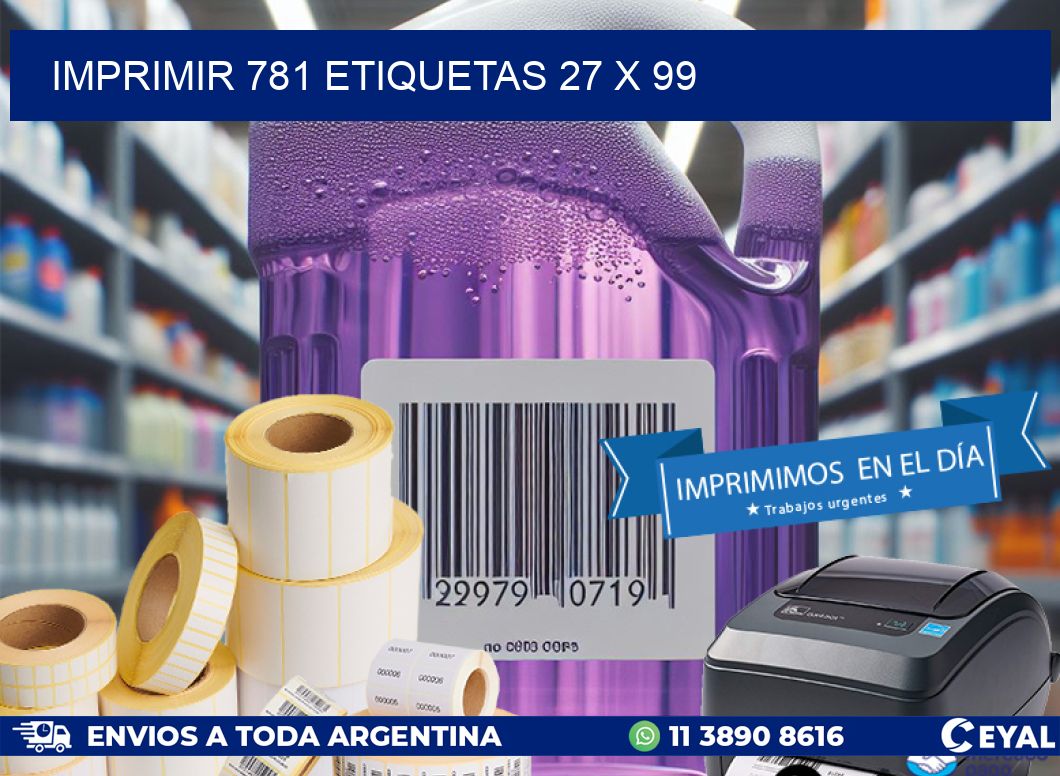 IMPRIMIR 781 ETIQUETAS 27 x 99