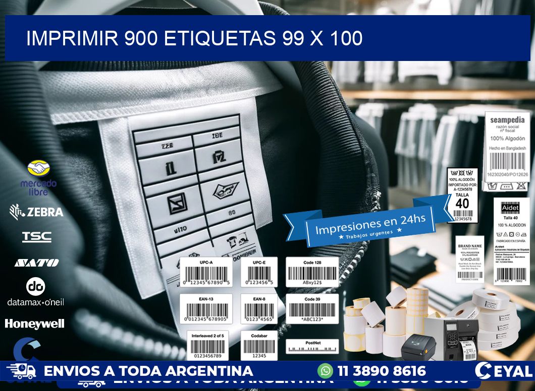 IMPRIMIR 900 ETIQUETAS 99 x 100