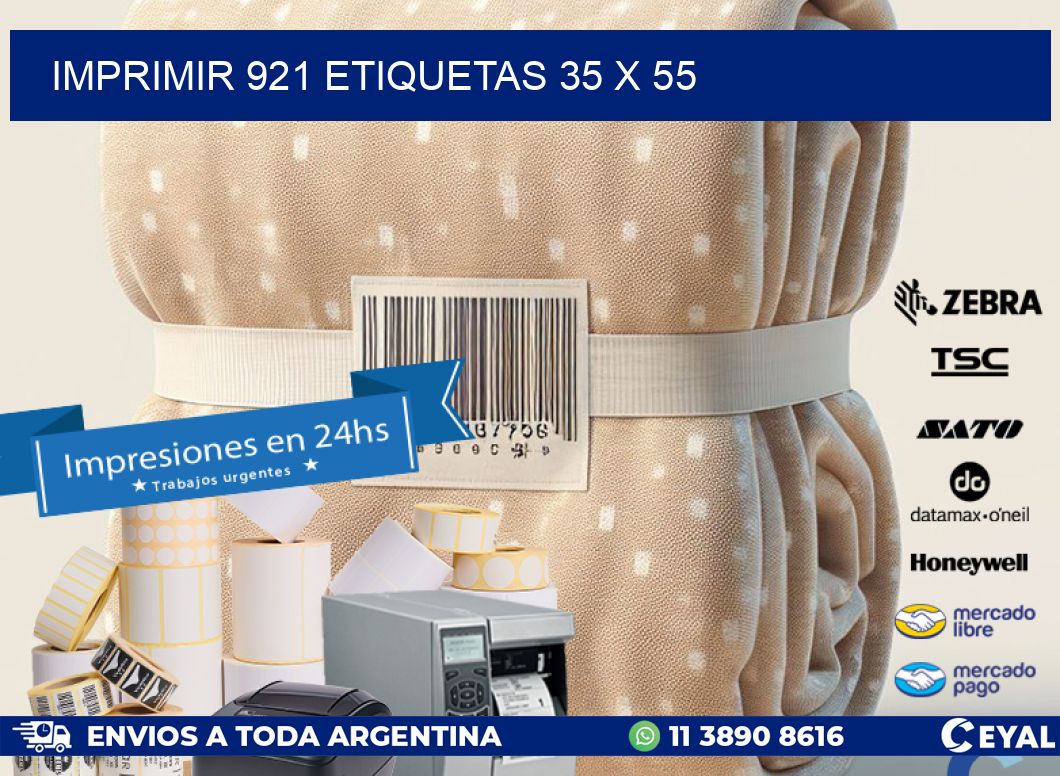 IMPRIMIR 921 ETIQUETAS 35 x 55