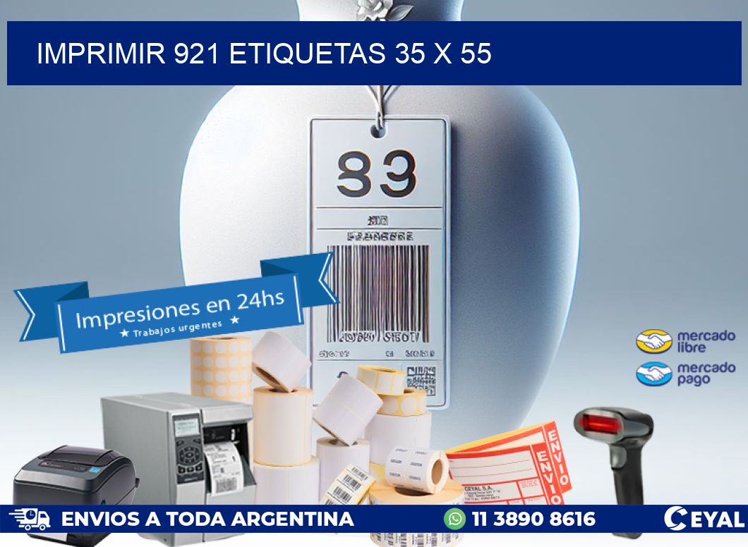 IMPRIMIR 921 ETIQUETAS 35 x 55