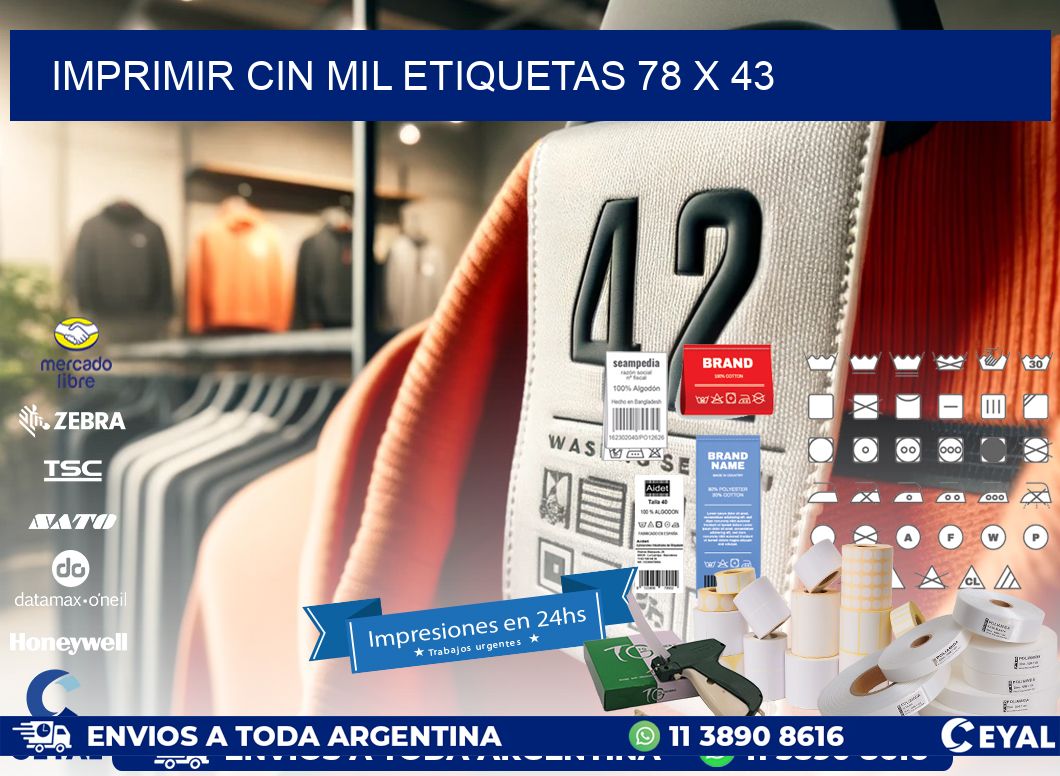 IMPRIMIR CIN MIL ETIQUETAS 78 x 43