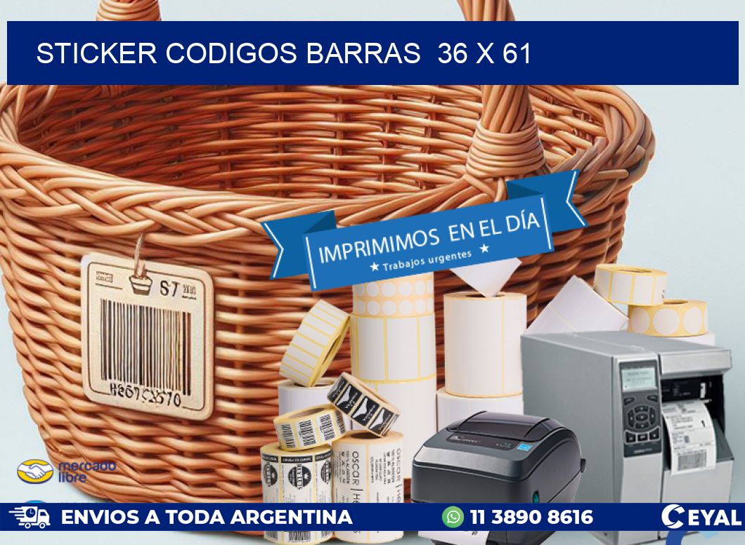 STICKER CODIGOS BARRAS  36 x 61