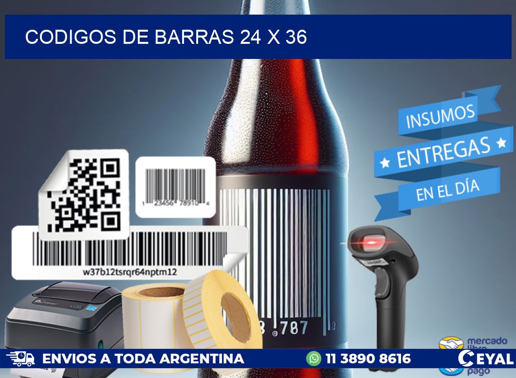 codigos de barras 24 x 36