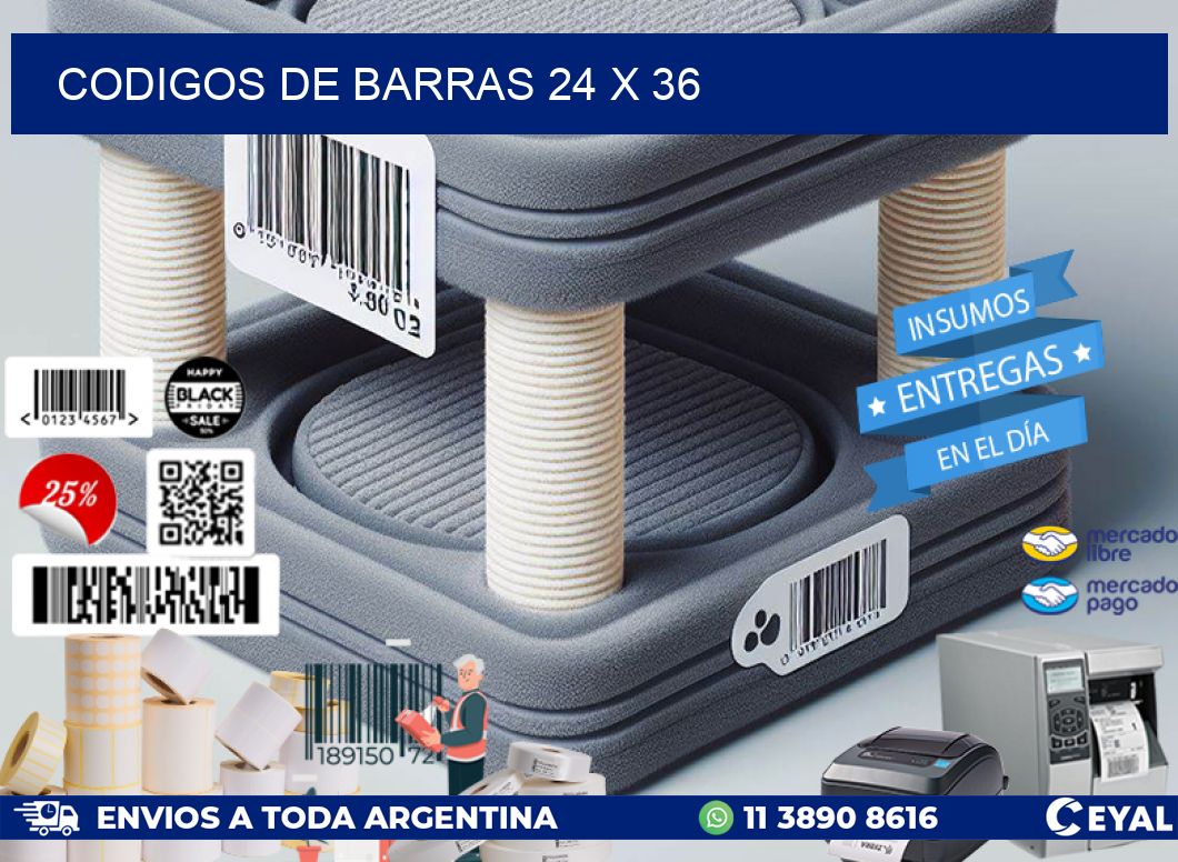 codigos de barras 24 x 36