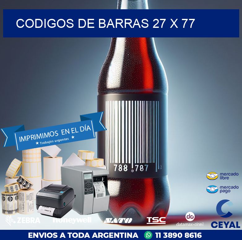 codigos de barras 27 x 77