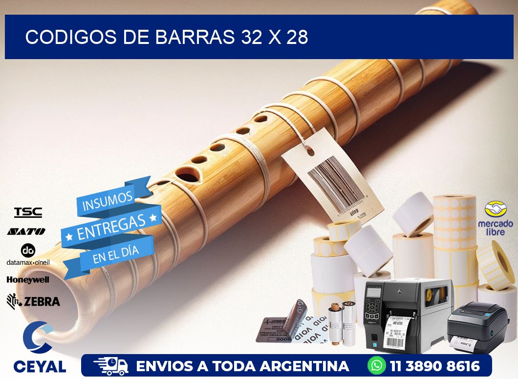 codigos de barras 32 x 28