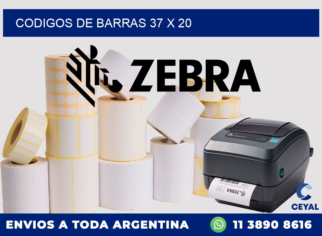 codigos de barras 37 x 20