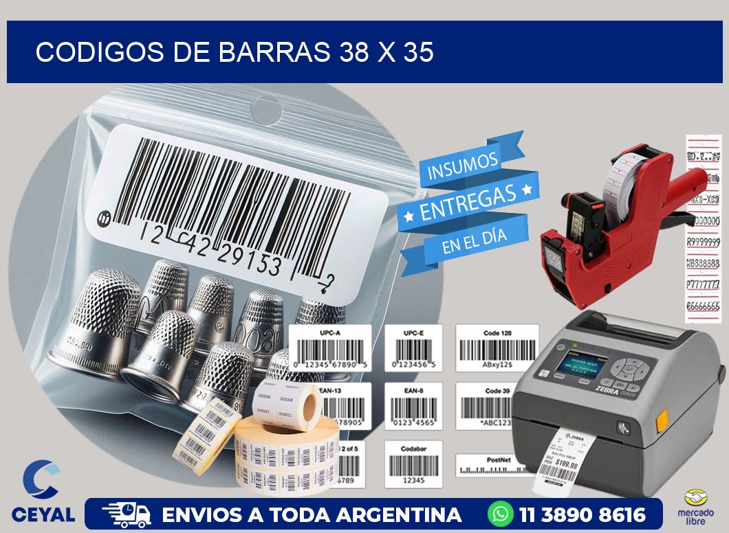 codigos de barras 38 x 35