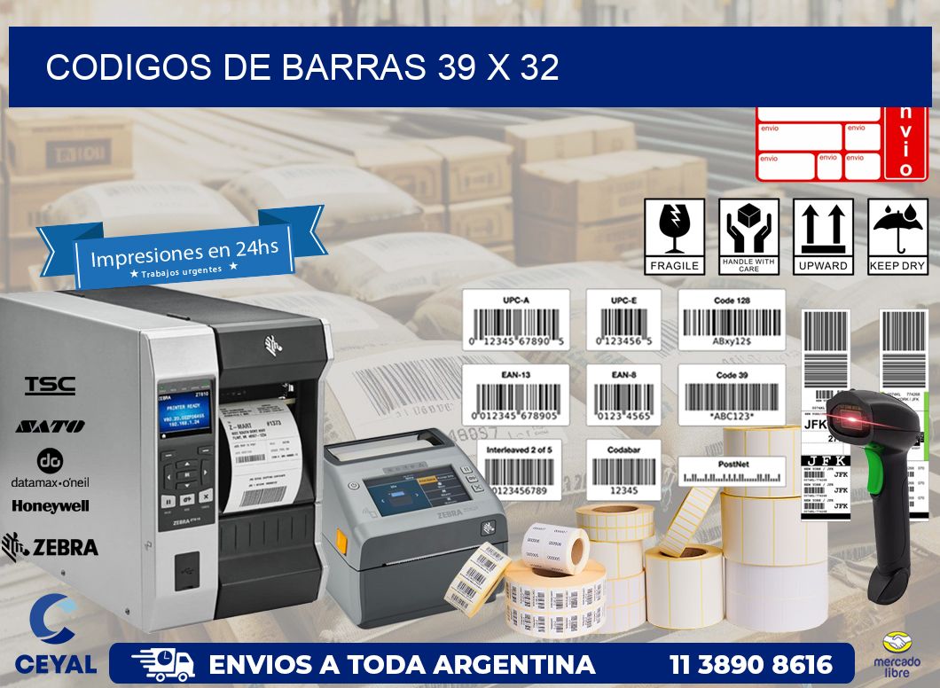 codigos de barras 39 x 32