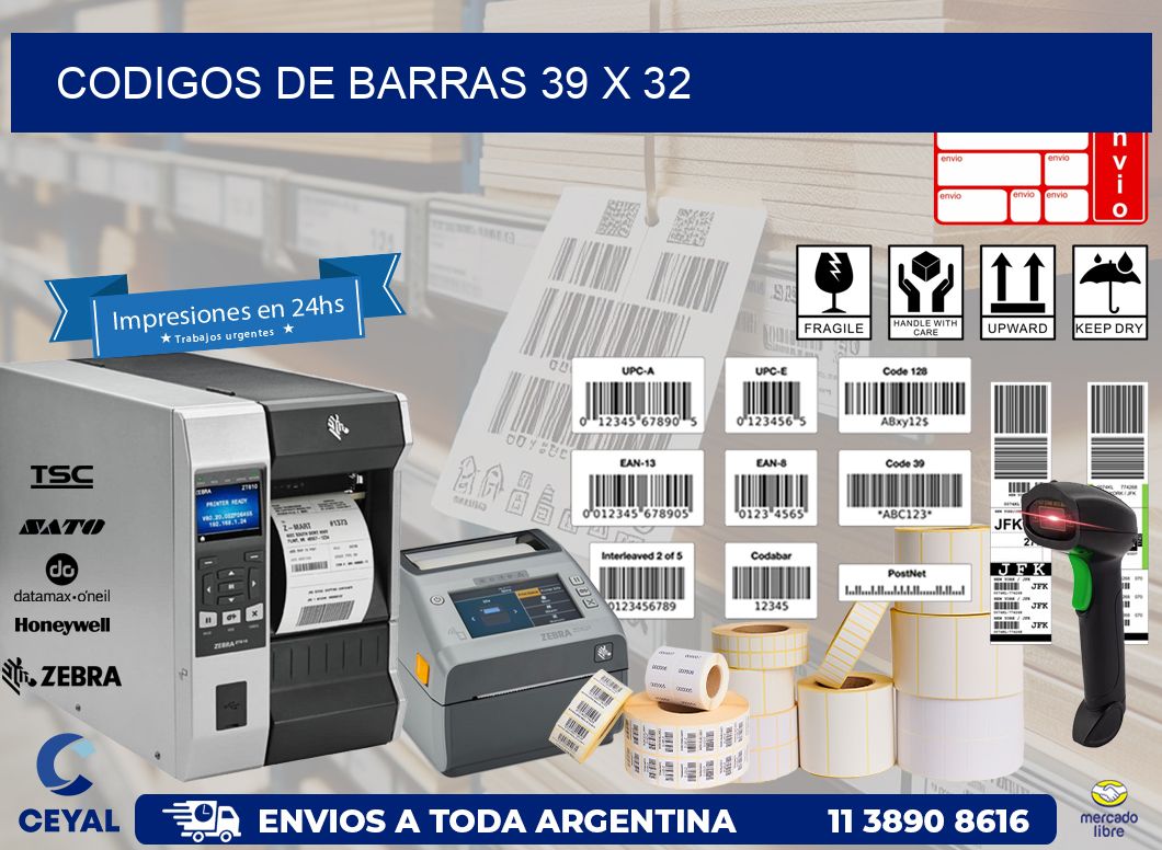 codigos de barras 39 x 32
