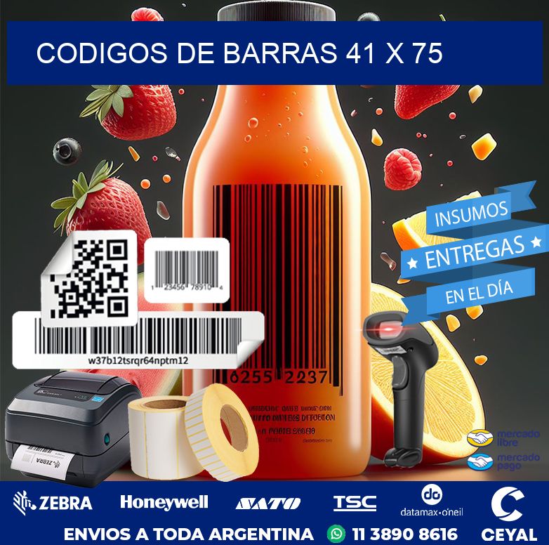 codigos de barras 41 x 75