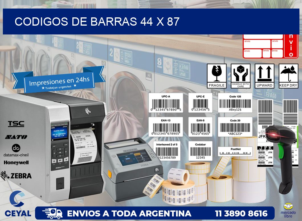 codigos de barras 44 x 87