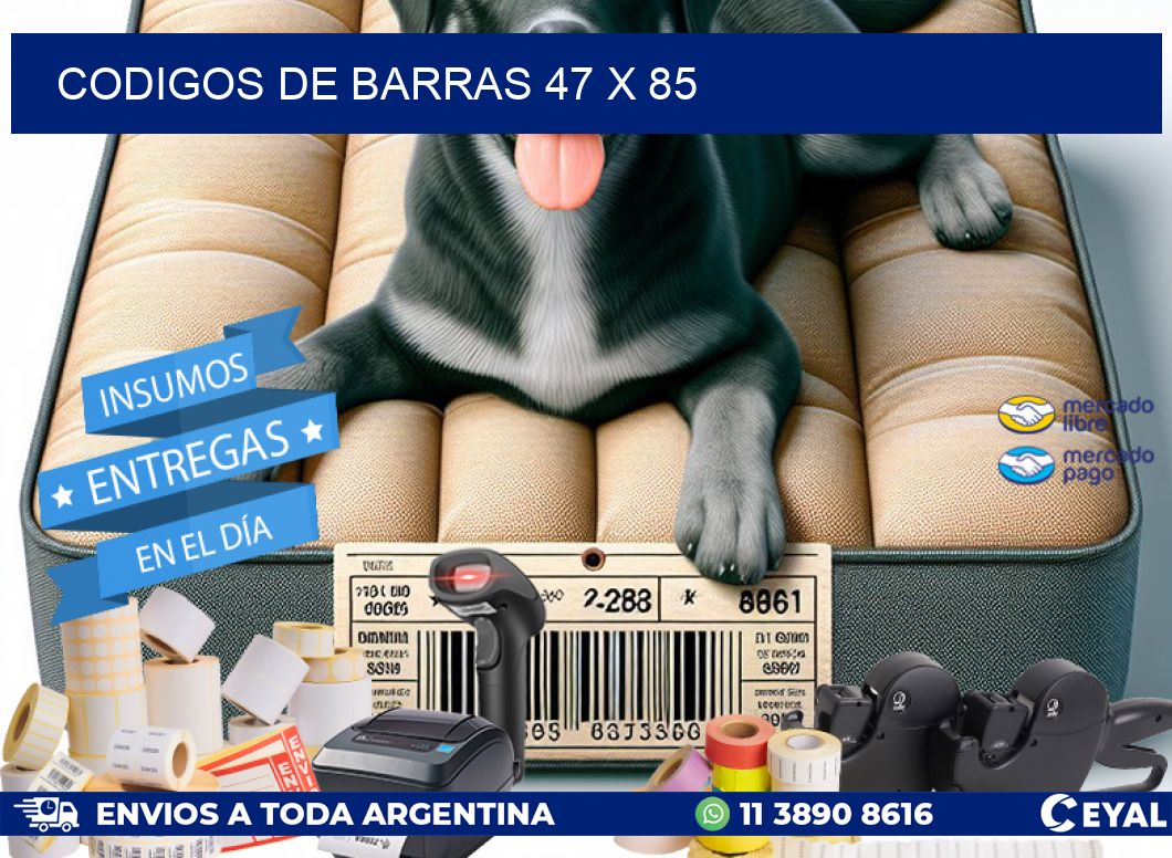 codigos de barras 47 x 85