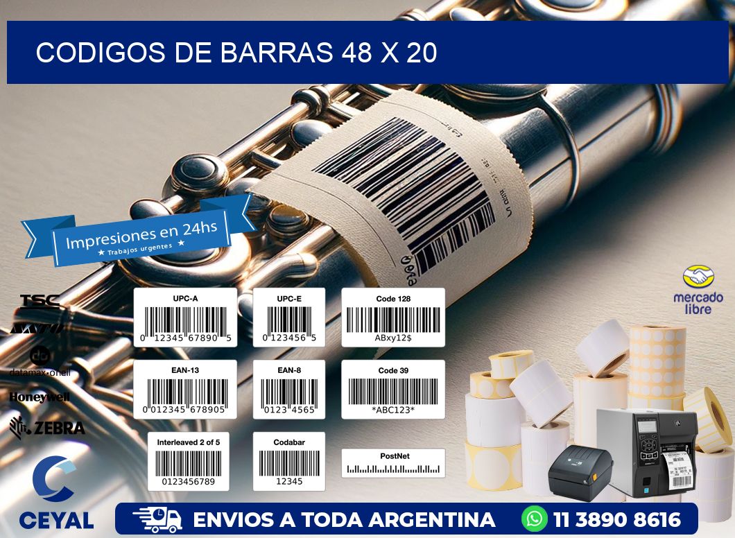 codigos de barras 48 x 20