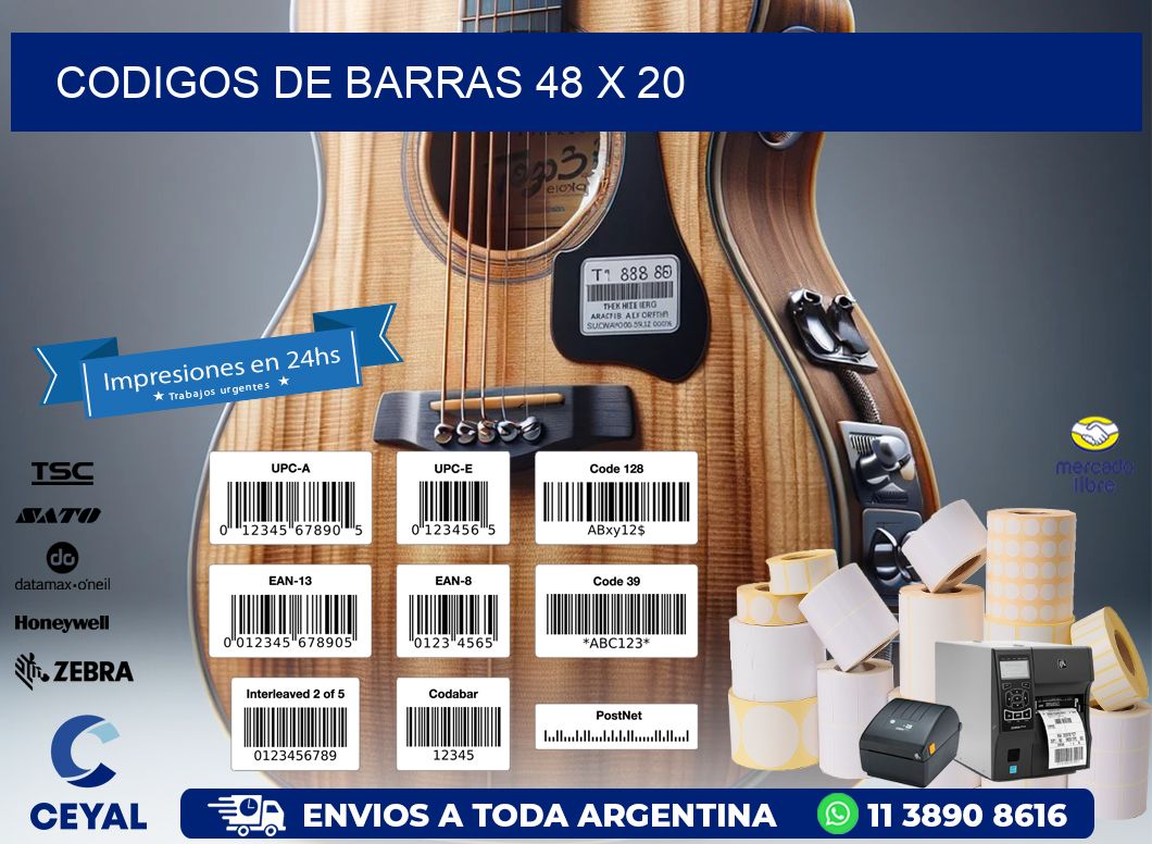 codigos de barras 48 x 20