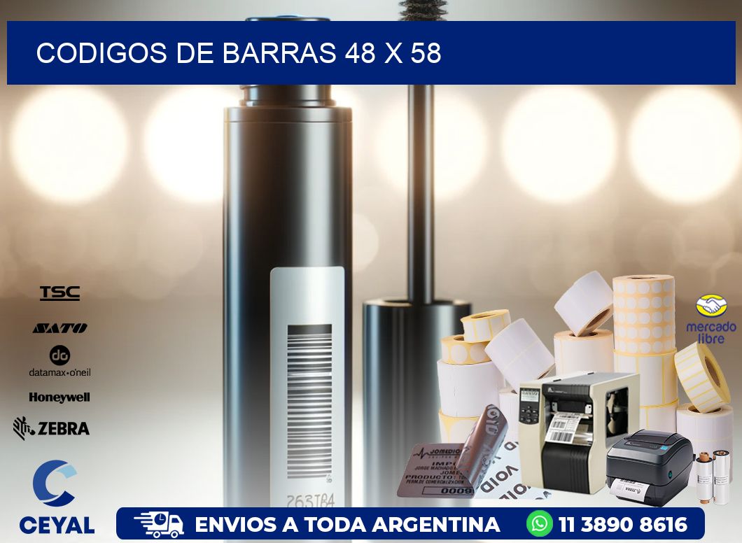 codigos de barras 48 x 58
