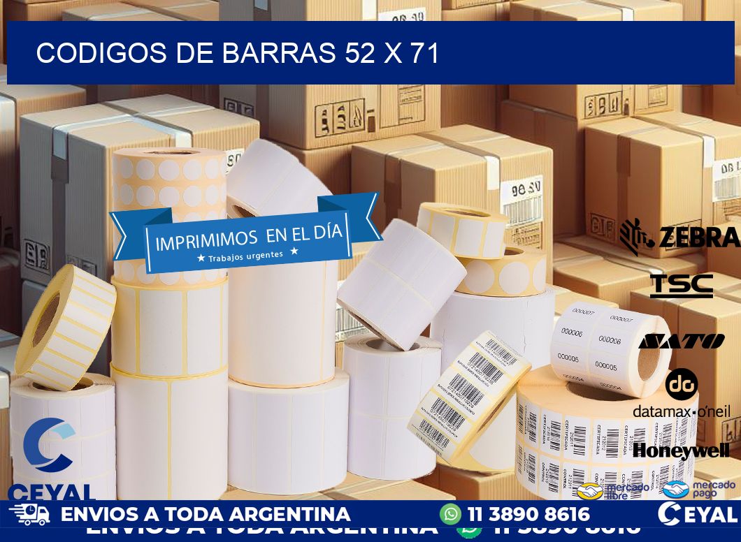 codigos de barras 52 x 71