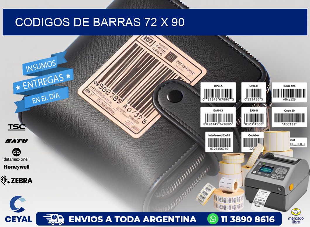 codigos de barras 72 x 90