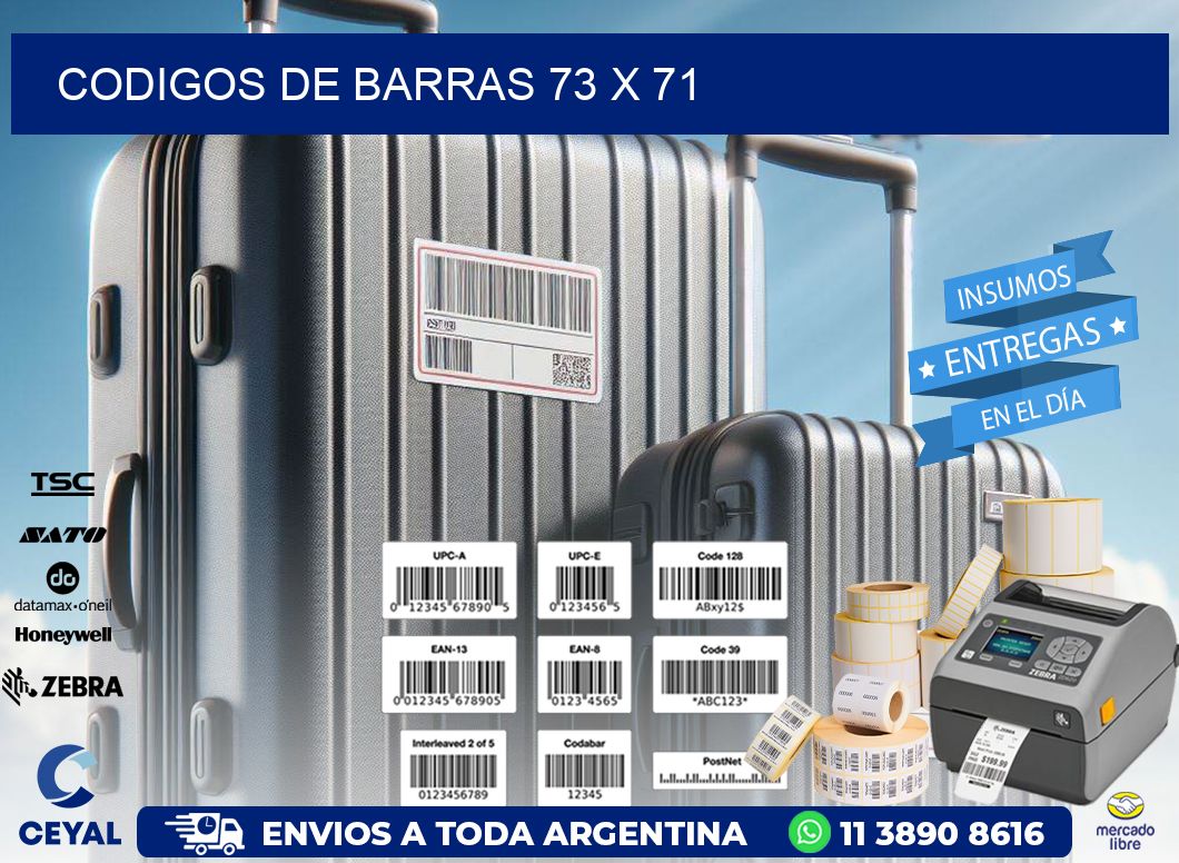 codigos de barras 73 x 71