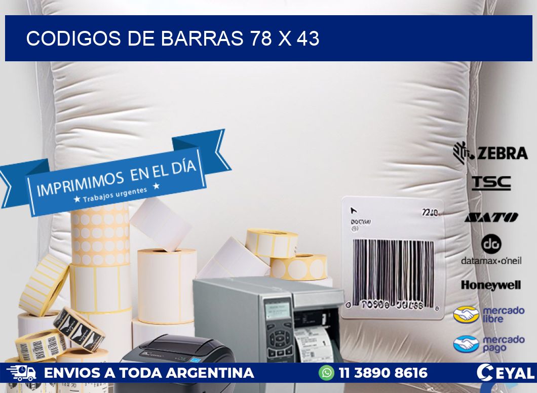 codigos de barras 78 x 43