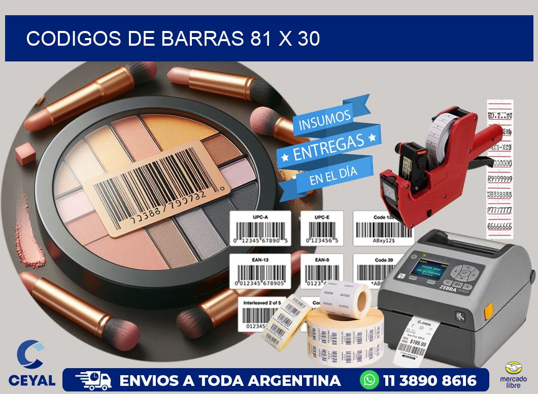 codigos de barras 81 x 30