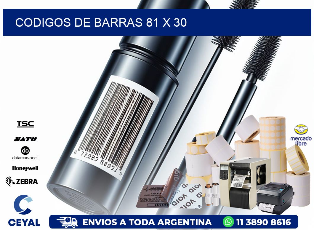 codigos de barras 81 x 30