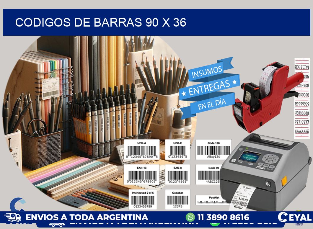 codigos de barras 90 x 36