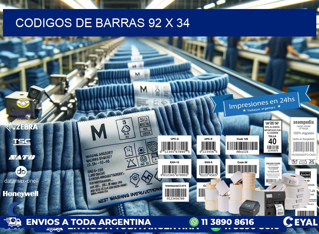 codigos de barras 92 x 34