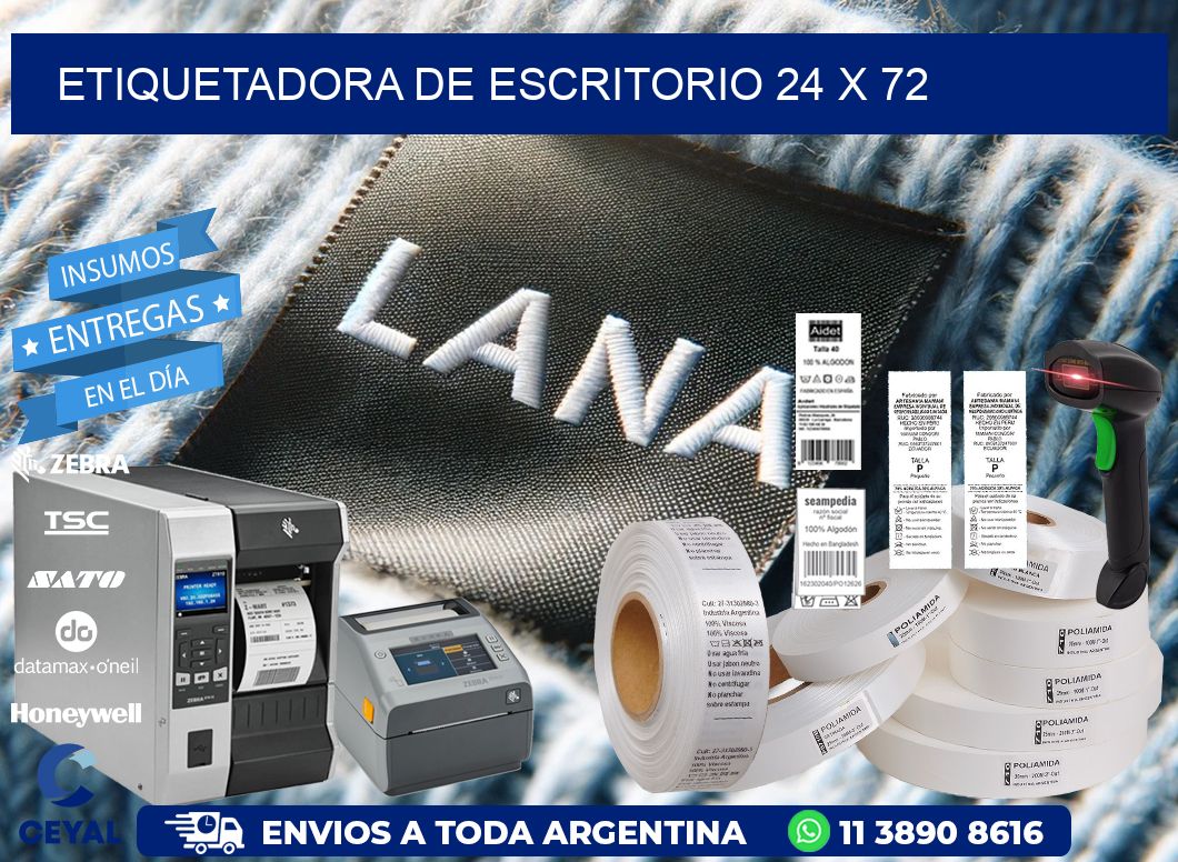 etiquetadora de escritorio 24 x 72