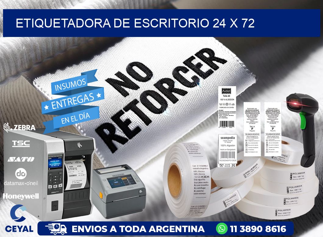 etiquetadora de escritorio 24 x 72