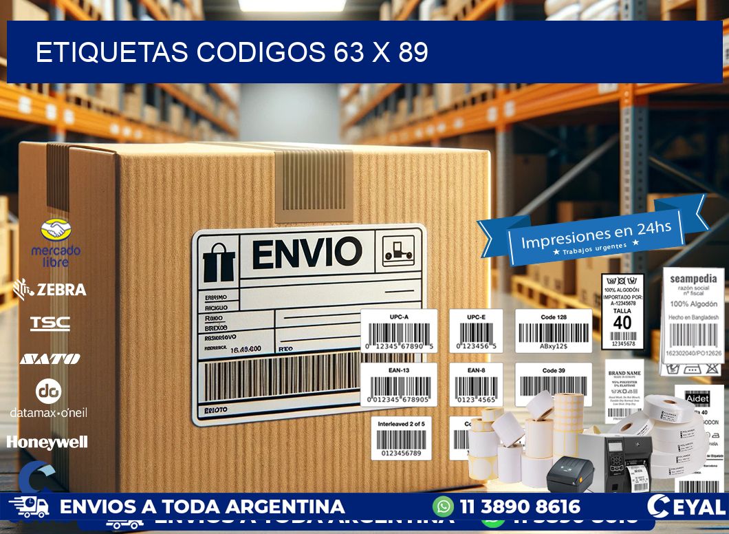 etiquetas codigos 63 x 89