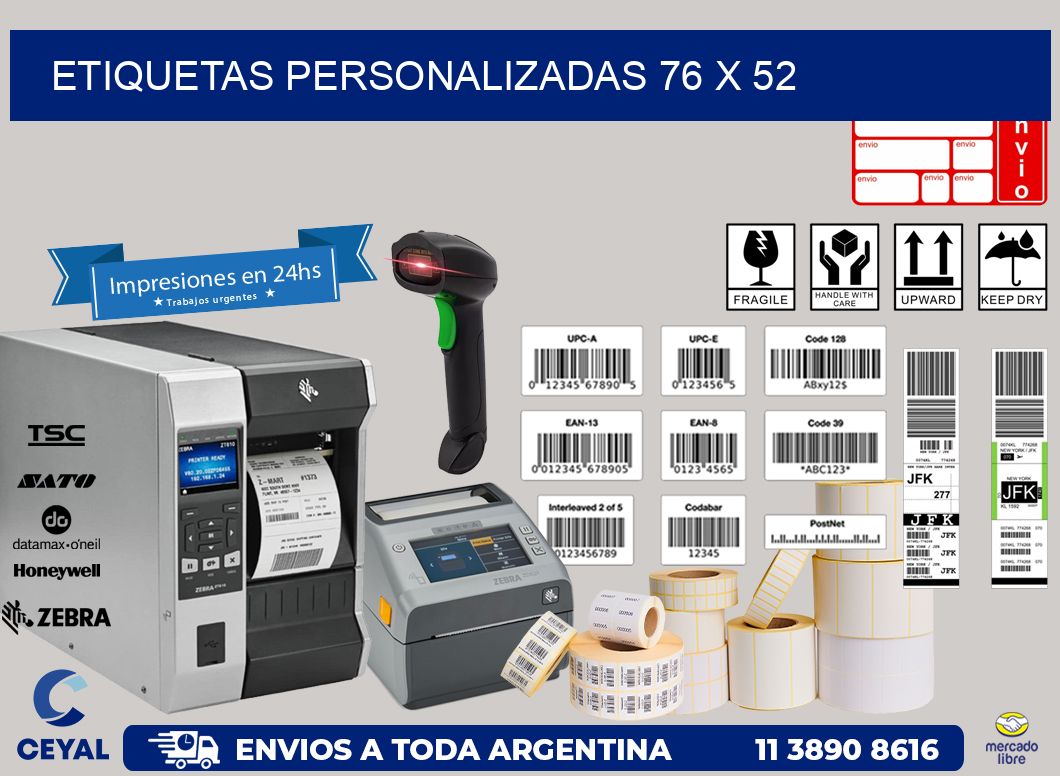 etiquetas personalizadas 76 x 52