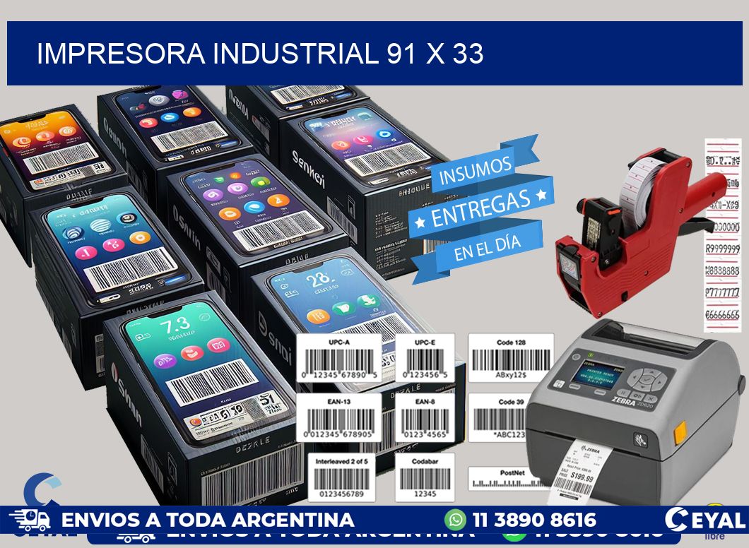 impresora industrial 91 x 33