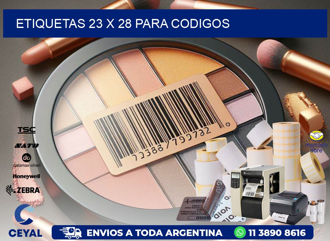 ETIQUETAS 23 x 28 PARA CODIGOS