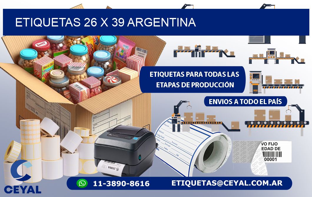 ETIQUETAS 26 x 39 ARGENTINA