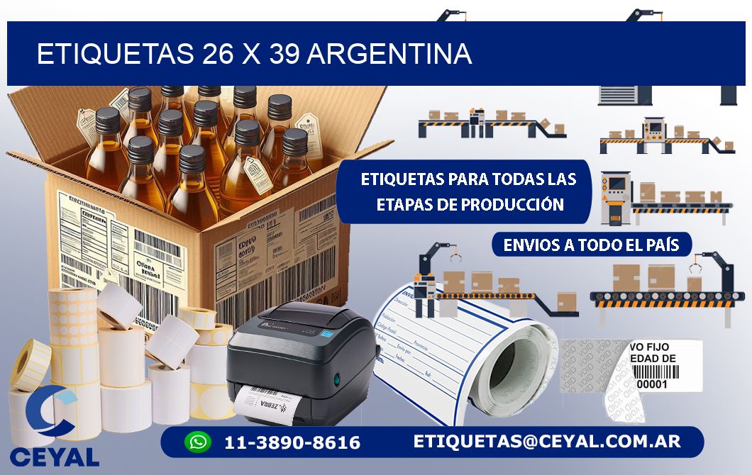 ETIQUETAS 26 x 39 ARGENTINA