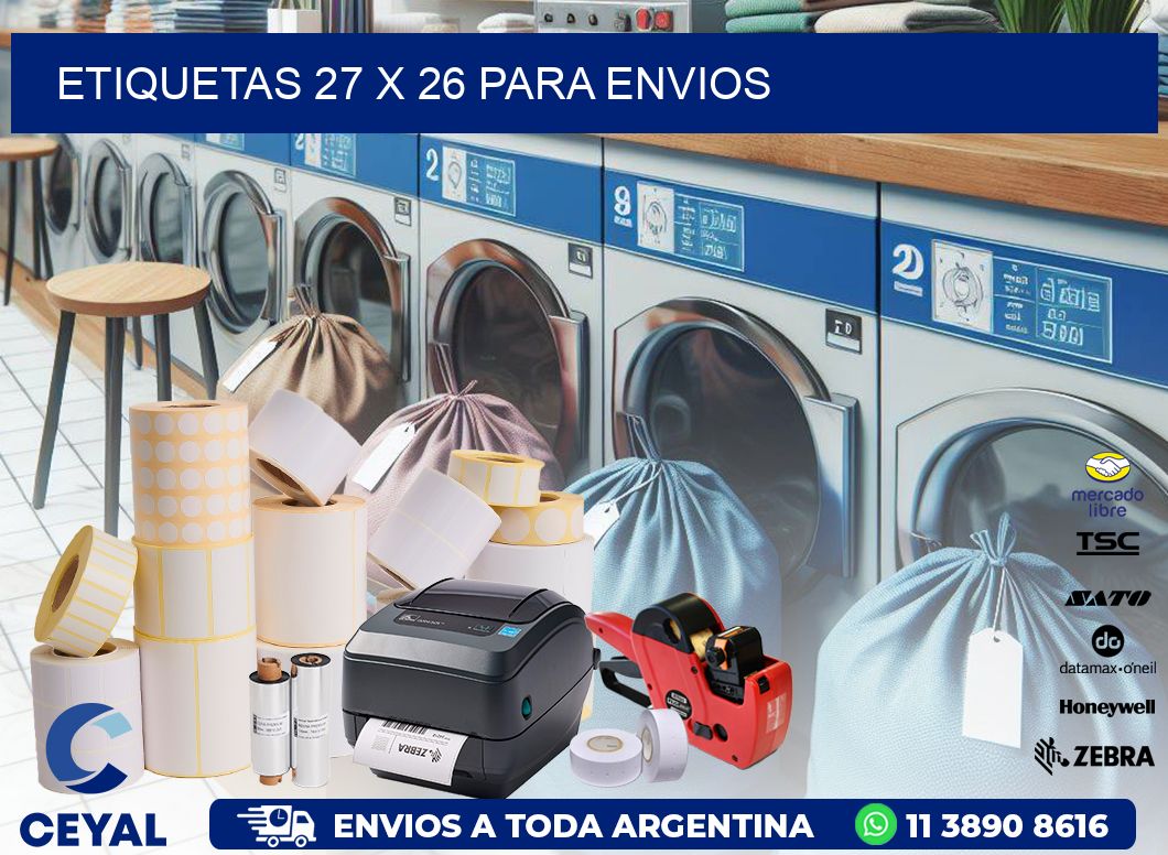 ETIQUETAS 27 x 26 PARA ENVIOS