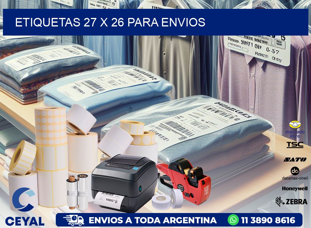 ETIQUETAS 27 x 26 PARA ENVIOS