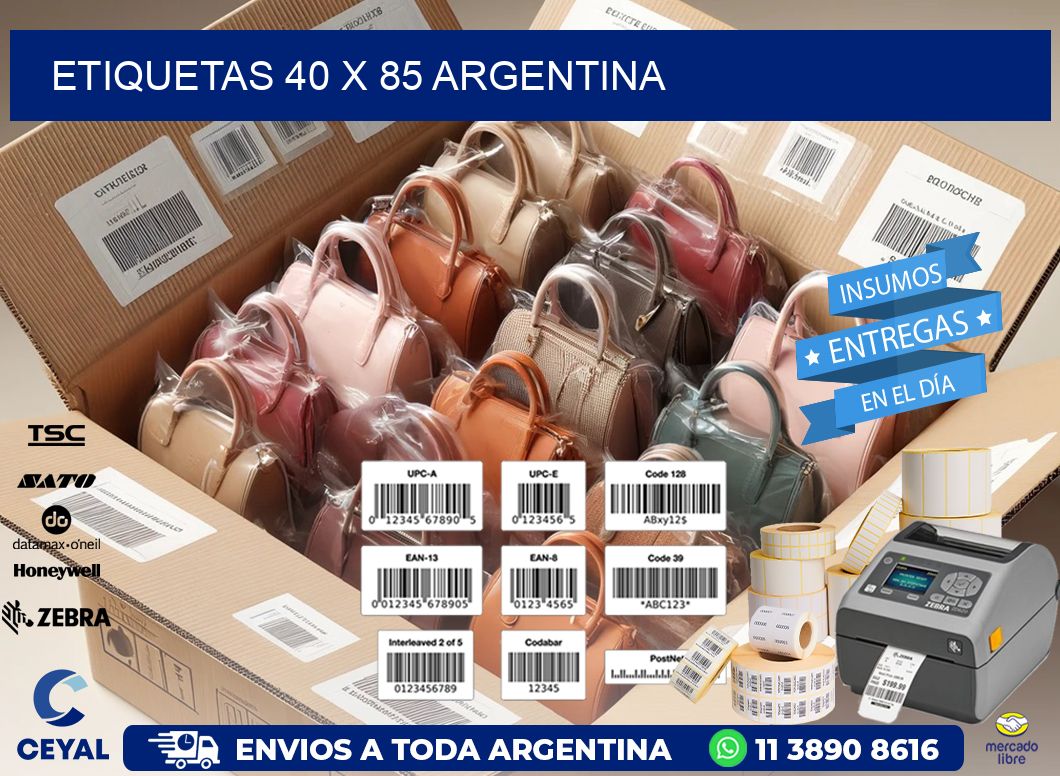 ETIQUETAS 40 x 85 ARGENTINA