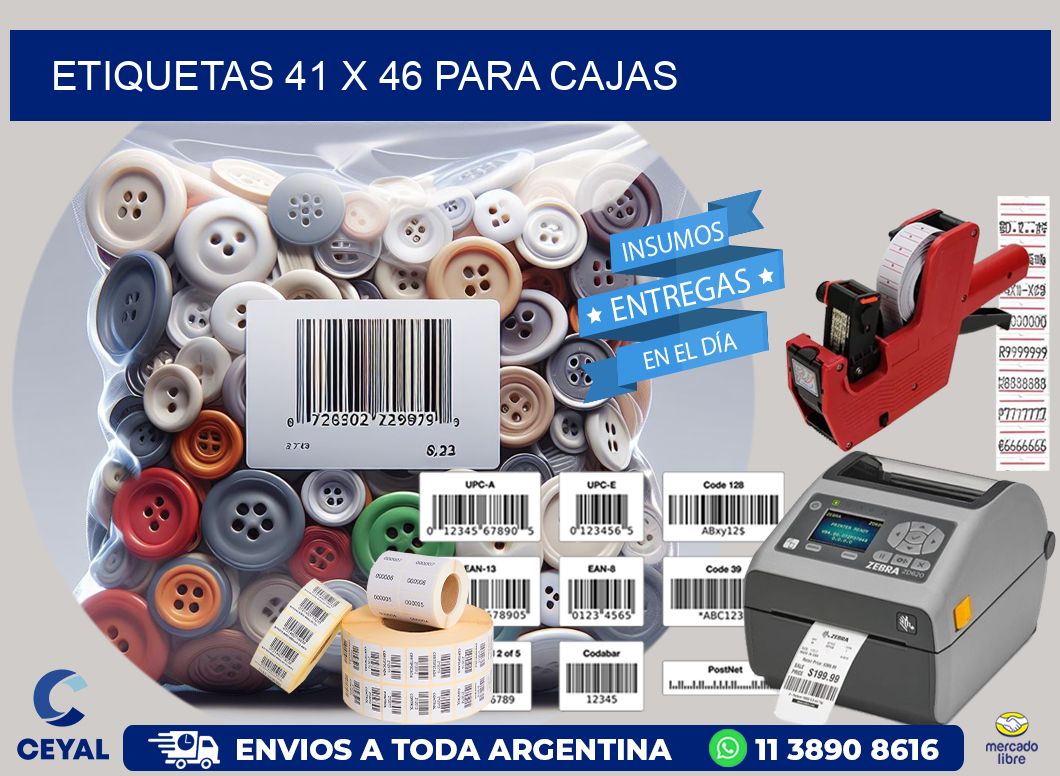 ETIQUETAS 41 x 46 PARA CAJAS