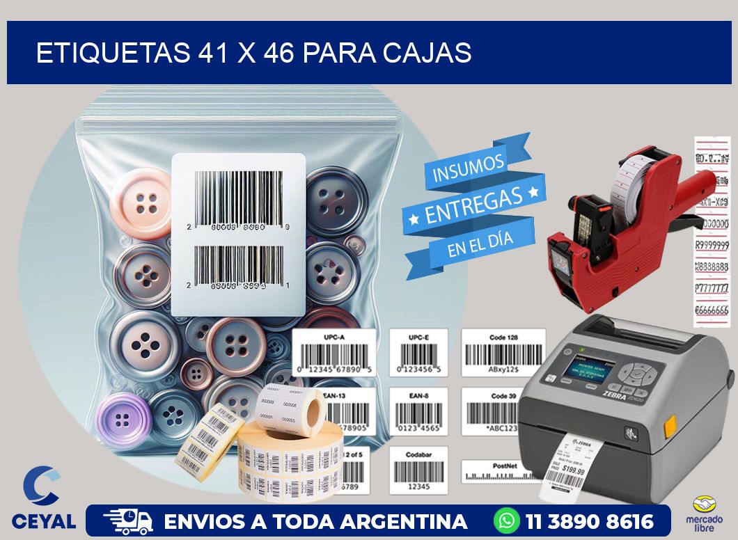 ETIQUETAS 41 x 46 PARA CAJAS