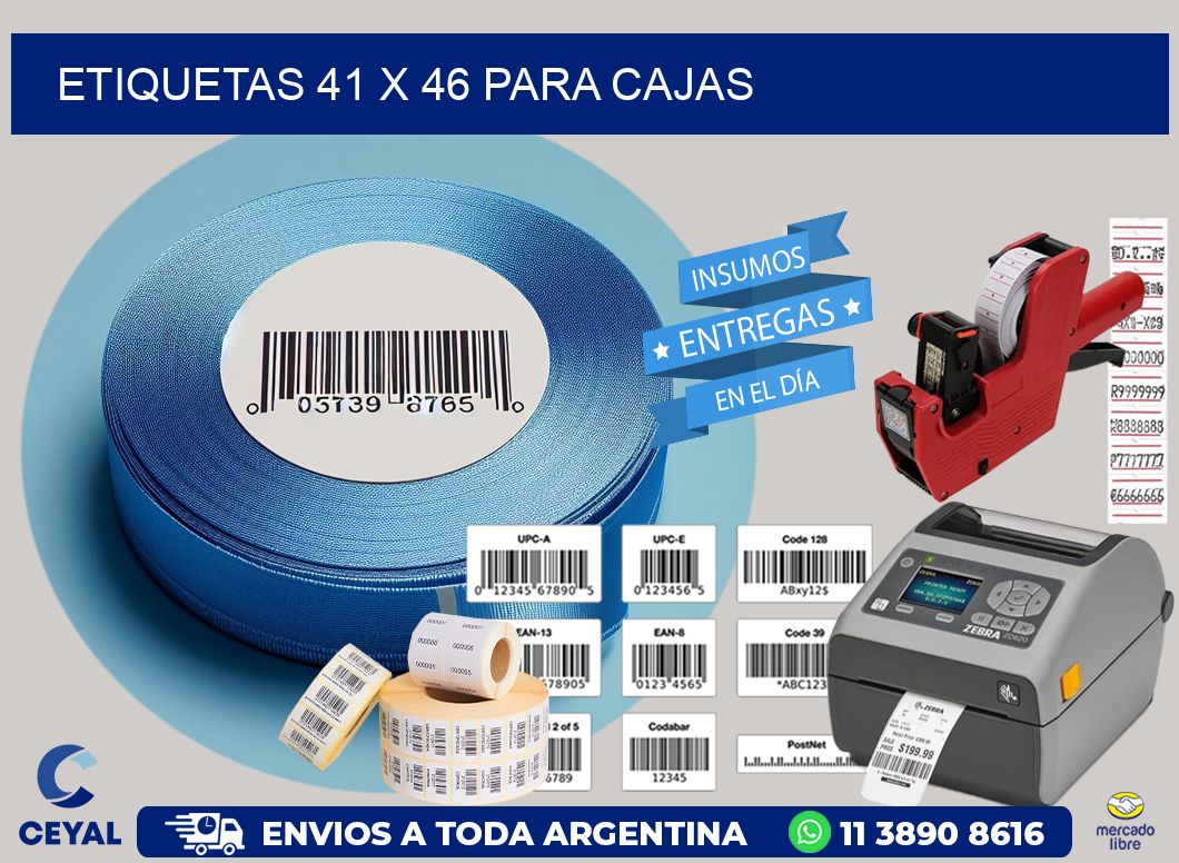 ETIQUETAS 41 x 46 PARA CAJAS