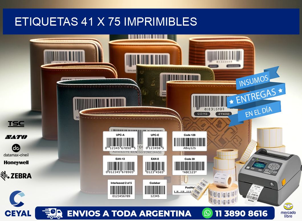 ETIQUETAS 41 x 75 IMPRIMIBLES