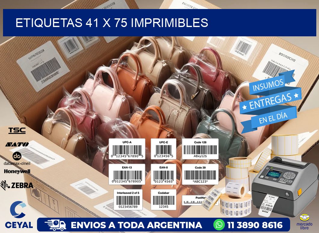 ETIQUETAS 41 x 75 IMPRIMIBLES