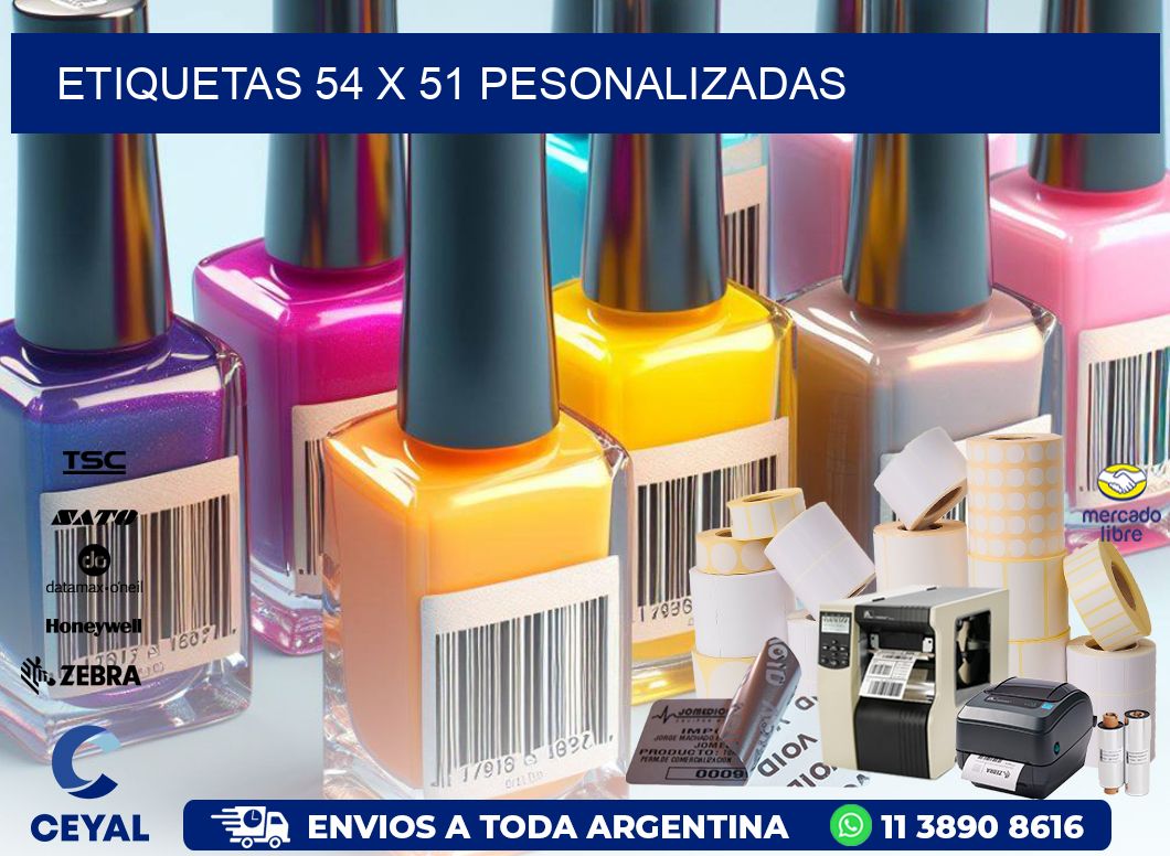 ETIQUETAS 54 x 51 PESONALIZADAS