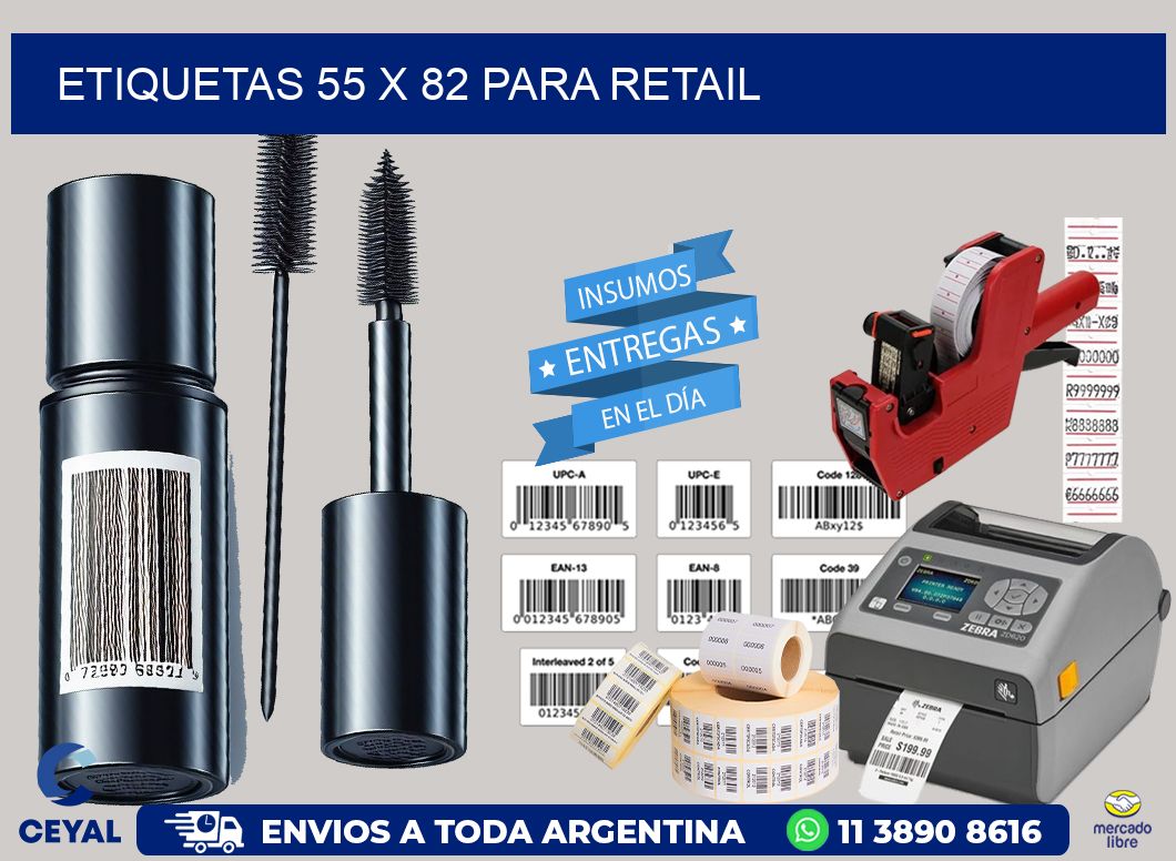 ETIQUETAS 55 x 82 PARA RETAIL