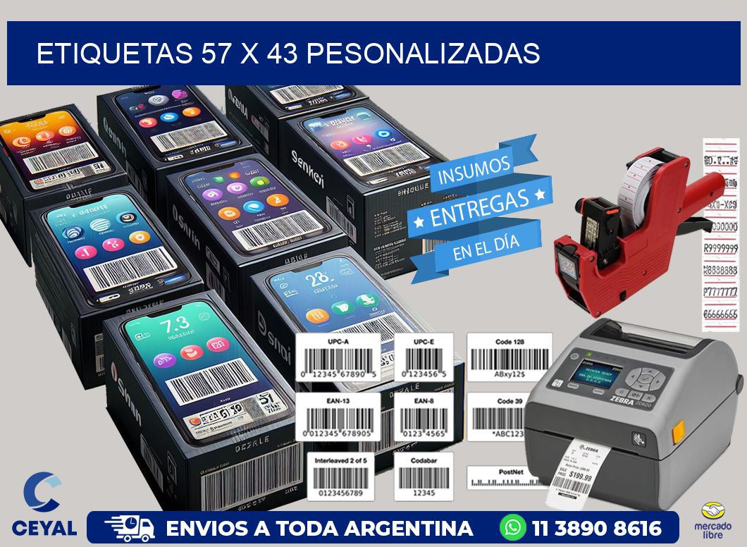 ETIQUETAS 57 x 43 PESONALIZADAS