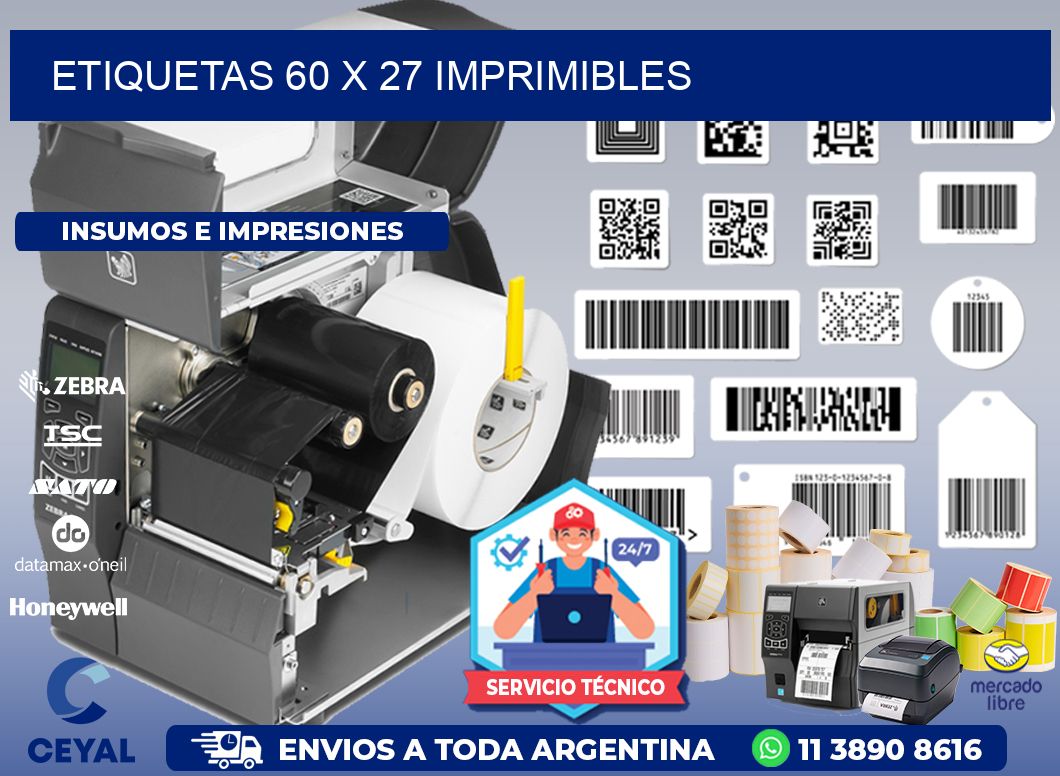 ETIQUETAS 60 x 27 IMPRIMIBLES